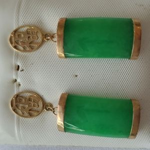 NWOT 14k Gold Good Fortune Earrings